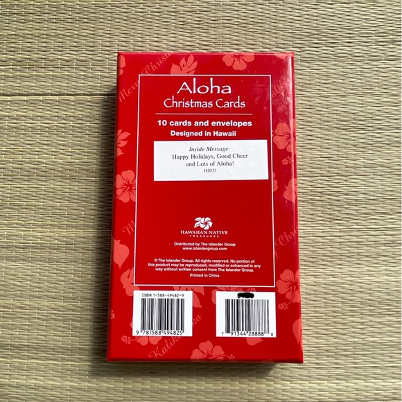 Shaka Kalikimaka Christmas cards Hawaii Aloha 10 pack - Picture 2 of 2